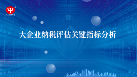 大企業(yè)納稅評估關(guān)鍵指標(biāo)分析 